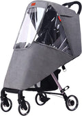 Universal Regenschutz Kinderwagen Regenhülle Buggy Transparent Abdeckung Regenverdeck Buggy Zwillinge Regencover Sportwagen Regenhaube Bequem Sichtfenster Regenschutz für Zwillingswagen Schadstofffrei