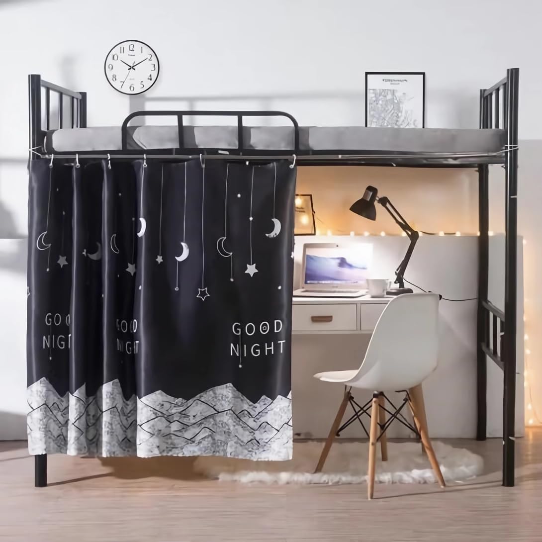 Vorhang für Bett Vorhänge Kinder Bettvorhang Etagenbett Betthimmel Hochbett Mädchen Jungen Bettzelt Schlafsaal Bettvorhänge Schlafzimmer Studentenwohnheim Vorhang Bett Zelt Umrandung