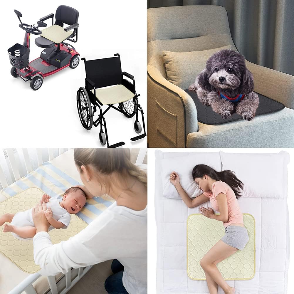 Inkontinenzauflage Wasserdicht Matratzenauflage Waschbar Inkontinenzunterlage Atmungsaktiv Inkontinenz Auflage Wiederverwendbar Unterlage Nässeschutz Bettunterlage für Kinder Erwachsene Haustiere