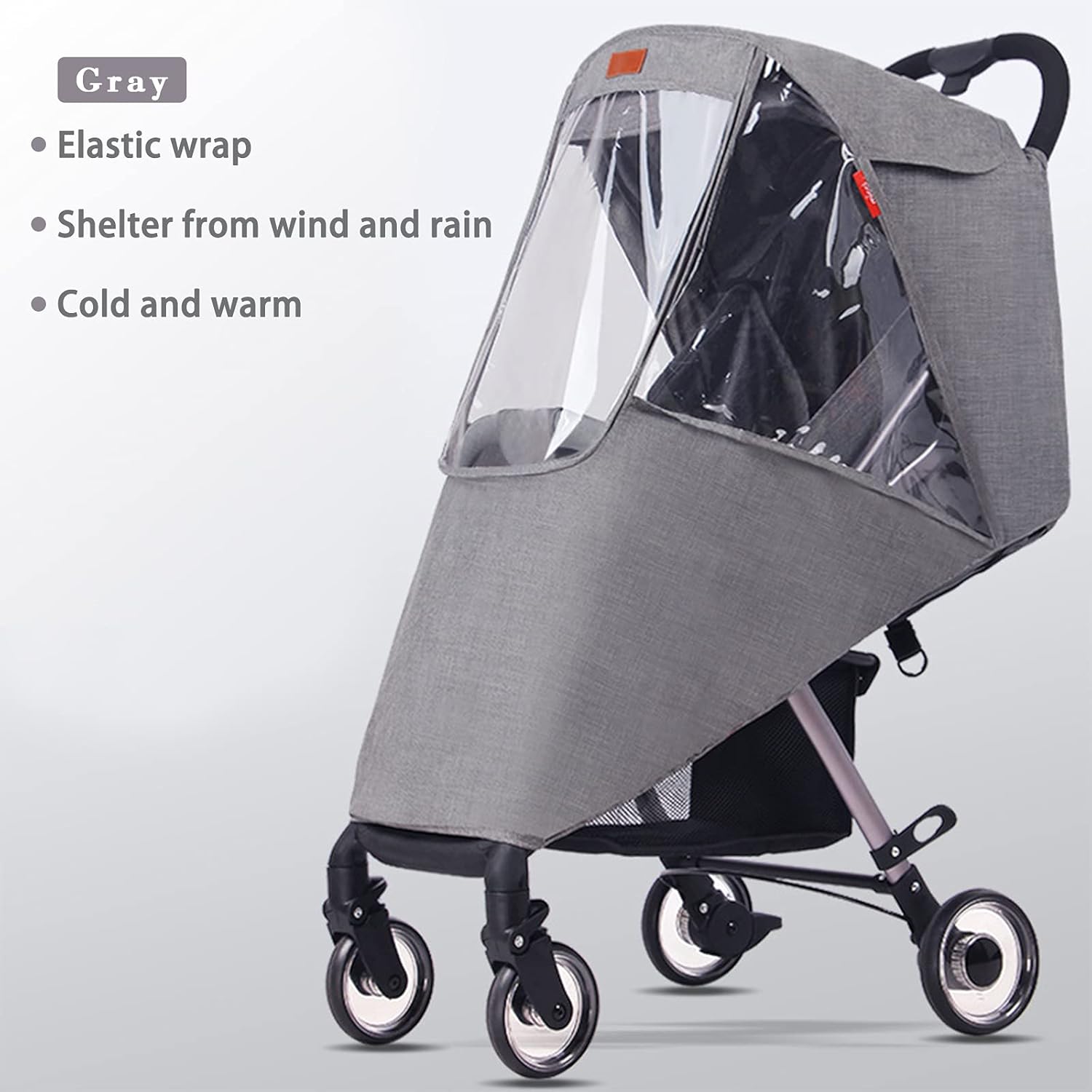 Universal Regenschutz Kinderwagen Regenhülle Buggy Transparent Abdeckung Regenverdeck Buggy Zwillinge Regencover Sportwagen Regenhaube Bequem Sichtfenster Regenschutz für Zwillingswagen Schadstofffrei