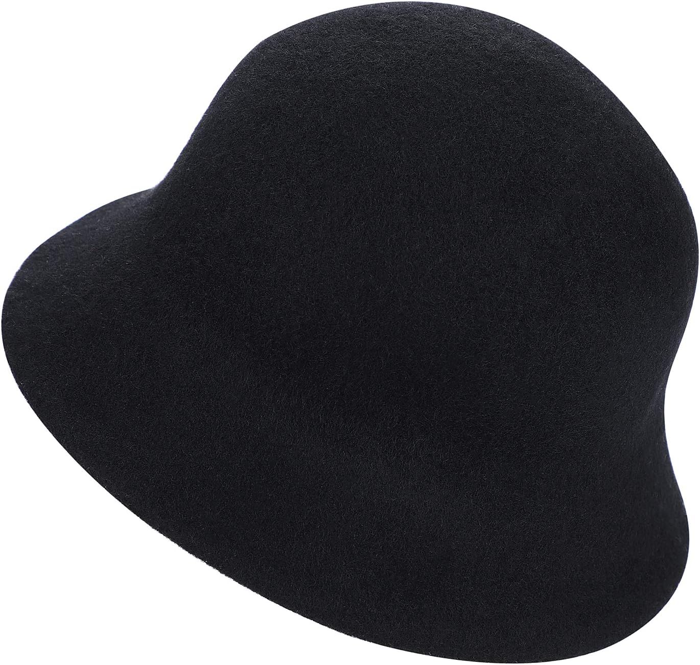 Wintermütze Wolle Fischerhut Winter Wollmütze Damen Winterhut Warm Eimerhüte Fedora Filzmütze Weich Damenhut Einfarbig Freizeithut Filz Damenmütze One Size Fischermütze zum Wandern Reisen Outdoor