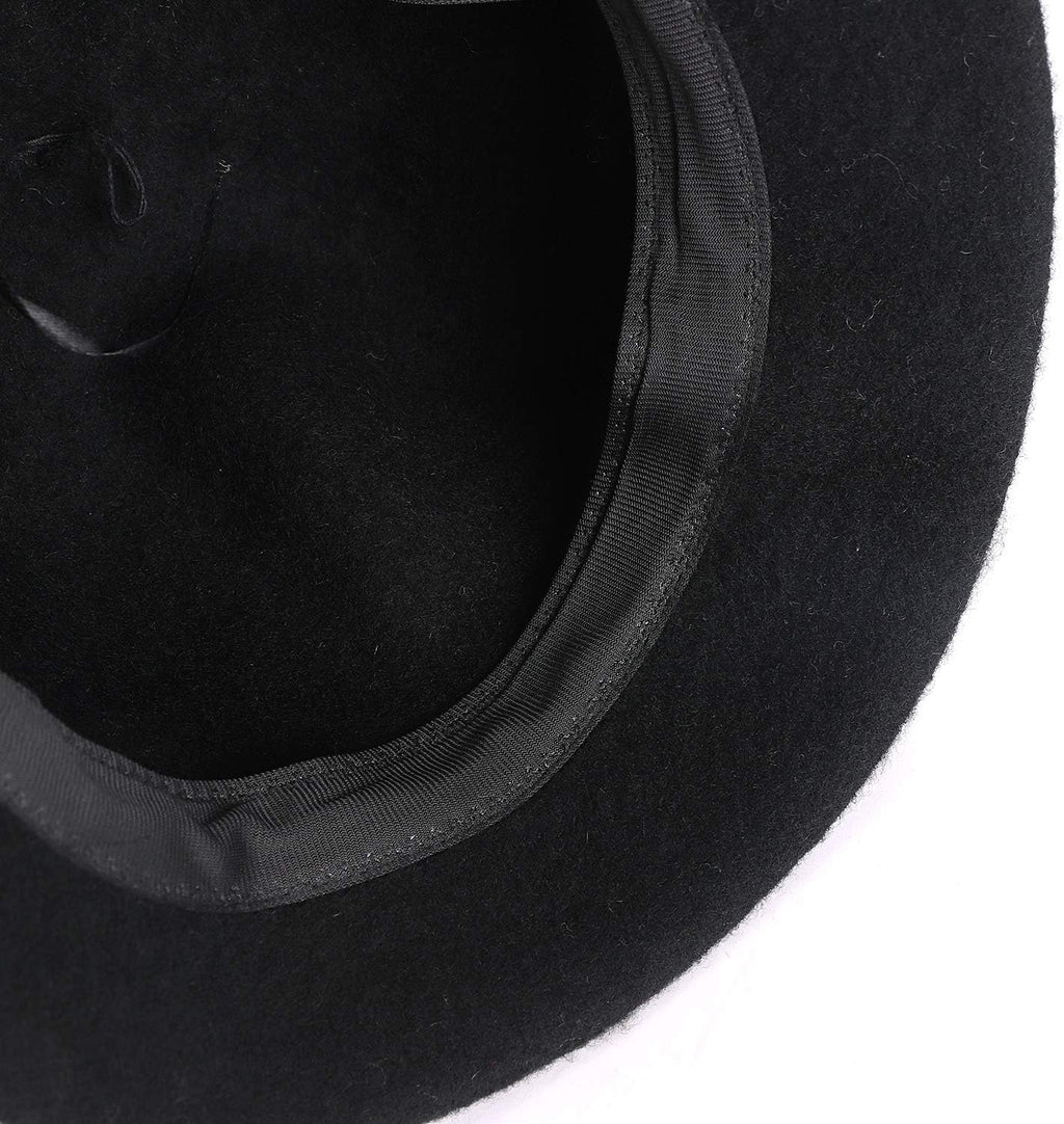 Wintermütze Wolle Fischerhut Winter Wollmütze Damen Winterhut Warm Eimerhüte Fedora Filzmütze Weich Damenhut Einfarbig Freizeithut Filz Damenmütze One Size Fischermütze zum Wandern Reisen Outdoor