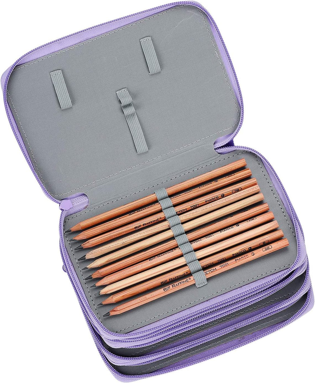 edermappe 4 Fächer Federmäppchen Große Kapazität Federtasche Bleistifte Beutel Mäppchen 72 Slots Stiftemappe Stifte Organizer Schulmäppchen Schreibwaren Stiftetasche für Kinder Erwachsene